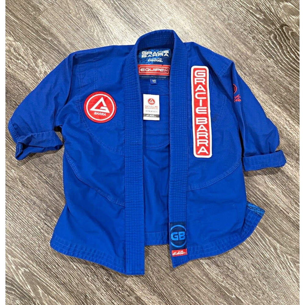 Gracie Barra Equipe GB Edition Blue Jiu-Jitsu Gi Jacket Youth Y2